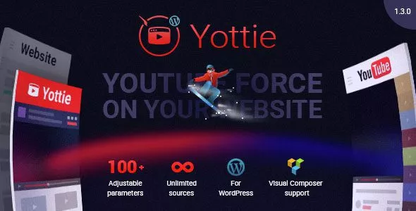 Плагин WordPress Канала YouTube - WordPress YouTube Gallery (Yottie) — изображение 2