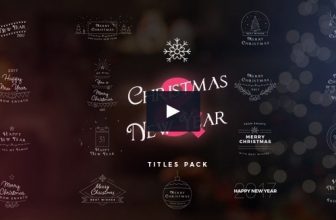 17 вариантов Видео заголовков на Рождество & Новый год