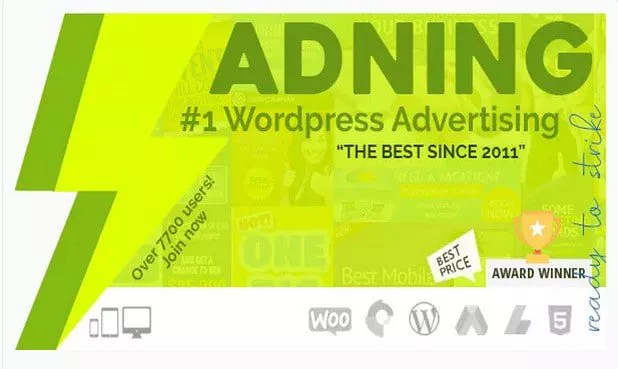 Adning Advertising - профессиональный менеджер Рекламы для Wordpress