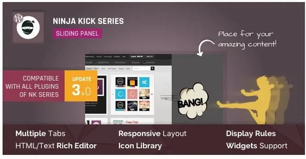 Ninja Kick: Sliding Panel