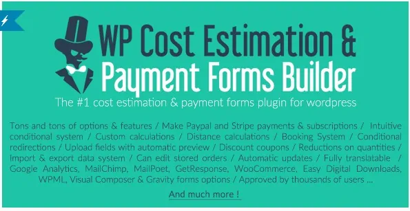 WP Cost Estimation & Payment Forms Builder - WP конструктор платежных форм