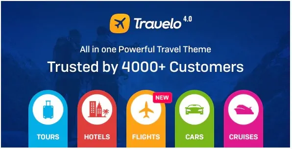 Travelo - Путешествия / Тур / Прокат автомобилей / Круиз Бронирование Тема WordPress