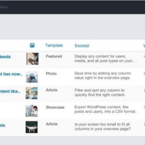 Admin Columns PRO + Add-ons - управление, добавление столбцов в админке