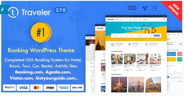 Traveler - Travel Booking WordPress Theme - тема Бронирование тура
