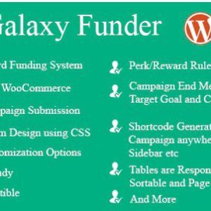 Galaxy Funder — WooCommerce Система Краудфандинга