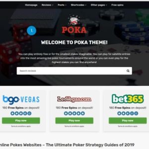 Wordpress тема казино, азартные игры, покер