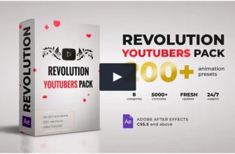 Revolution Youtubers Pack VideoHive — Пакет из 25 Видео-заставок и элементов.