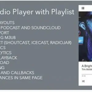Modern Audio Player Wordpress Plugin