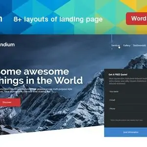 Landium - WordPress Лендинг пейдж