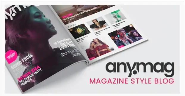 Anymag - блог WordPress в стиле журнала