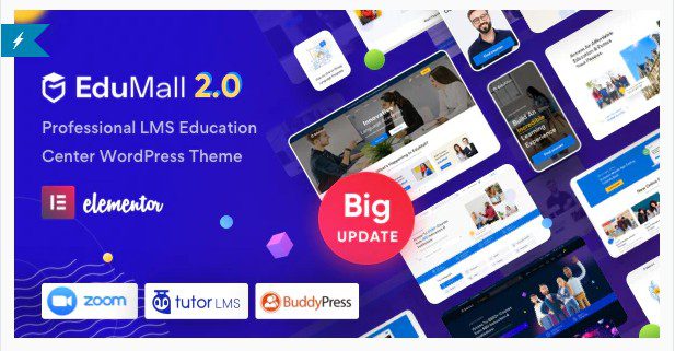 EduMall - тема WordPress для профессионального образовательного центра LMS