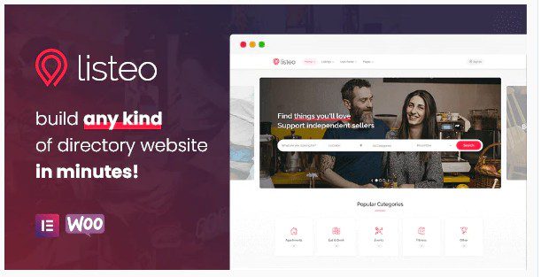 Listeo - Каталог и объявления с бронированием - WordPress тема