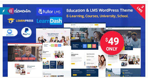 Edubin - LMS WordPress тема для образования
