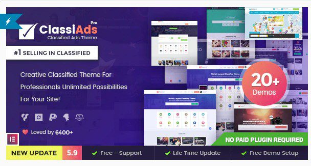 Classiads - WordPress тема доски объявлений 