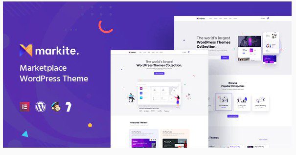 Markite - тема WordPress для цифровой торговой площадки