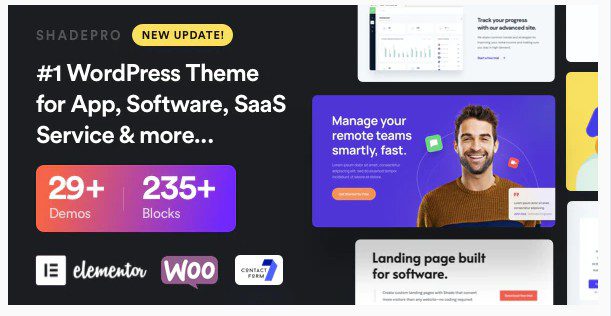 СКАЧАТЬ - ShadePro - WordPress тема Стартап и SaaS