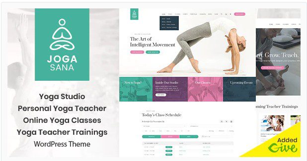 Jogasana - WordPress тема для йоги