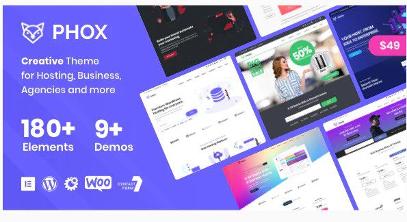 Phox - WordPress тема Хостинга и WHMCS