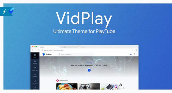 VidPlay - лучшая тема для PlayTube