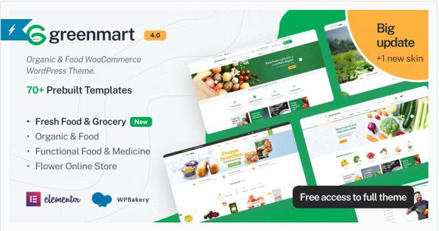 GreenMart - Organic & Food WooCommerce WordPress Theme