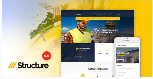 СКАЧАТЬ - Structure - Строительная тема WordPress
