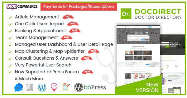 DocDirect - тема WordPress для врачей и справочника здравоохранения