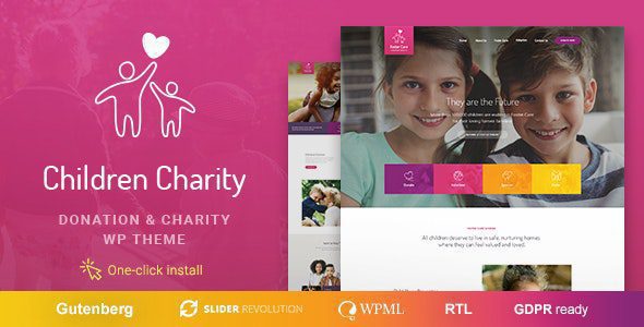 Children Charity - WordPress тема Благотворительности