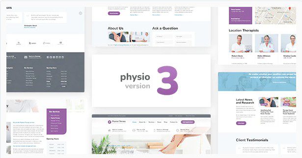 Physio - Тема WP для физиотерапии и медицинской клиники