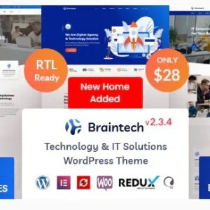 СКАЧАТЬ - Braintech - WordPress тема для технологий и IT-решений