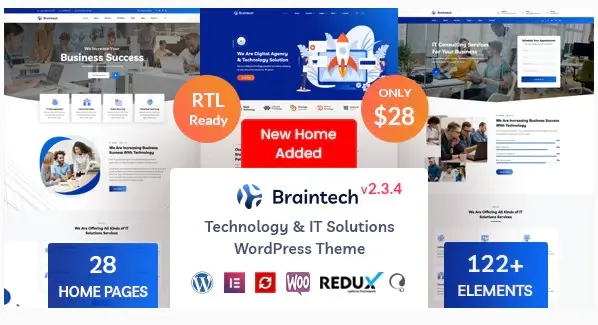 СКАЧАТЬ - Braintech - WordPress тема для технологий и IT-решений