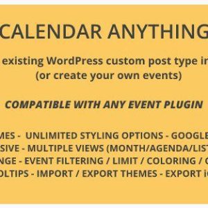 Calendar Anything - Календарь чего угодно - Показать любой тип записи WordPress в календаре