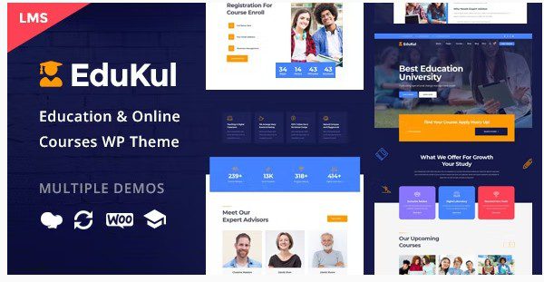 Edukul - WordPress Тема Онлайн курсов