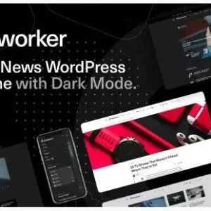 Networker - WordPress Тема для Техно новостей с опцией темного режима - на русском