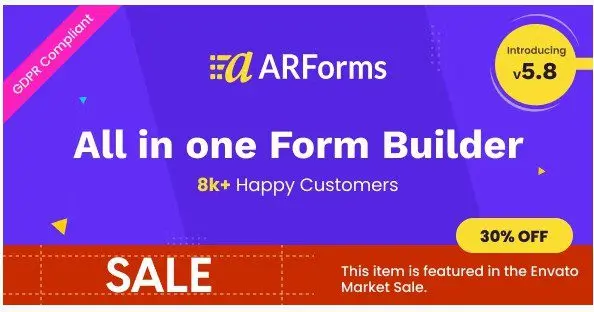 ARForms - Плагин Конструктора форм для Wordpress + 9 аддонов