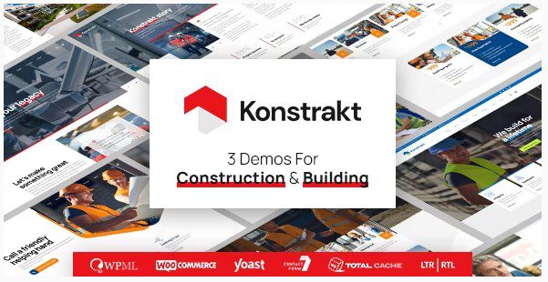 Скачать Konstrakt - WordPress тема для строительства Konstrakt — это чистая и современная тема WordPress для строительных компаний, подрядчиков, корпораций по развитию и управлению недвижимостью.