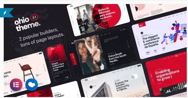 Ohio - Творческое портфолио и агентство - Тема wordpress