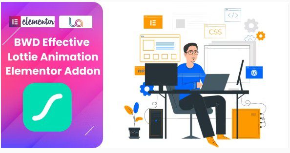 Effective Lottie Animation Аддон для Elementor - анимация для Elementor с переводом на русский