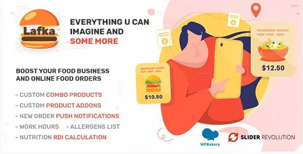 Lafka – это современная тема WordPress / WooCommerce, созданная с учетом потребностей онлайн-бизнеса быстрого питания и большим вниманием к деталям, предоставляющая отраслевые функции, которые вы не найдете в другой теме.