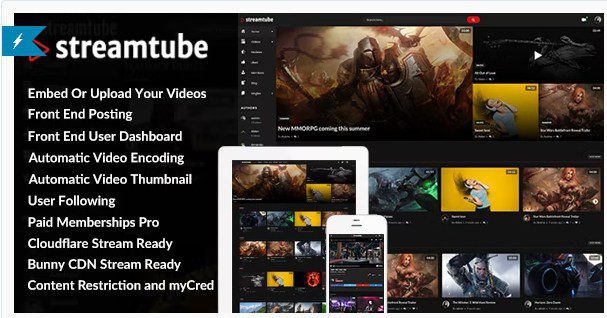 СКАЧАТЬ StreamTube - WordPress Тема для стрима