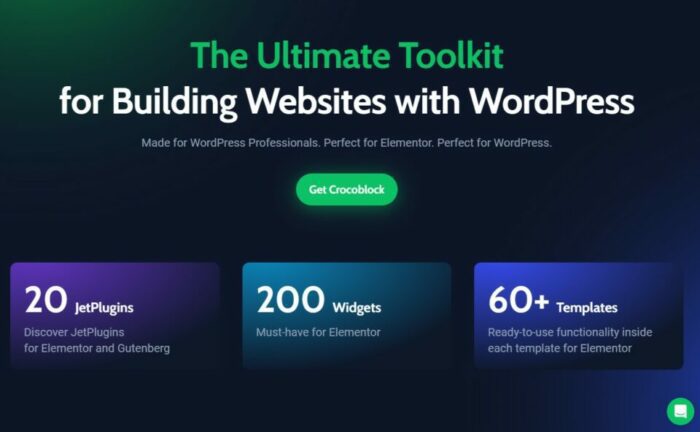 Crocoblock - JetPlugins Package - пакет расширений для Elementor - с переводом на русский.