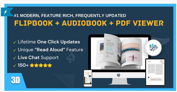 PDF viewer for WordPress - Плагин - Просмотрщик PDF с перелистыванием, озвучиванием текста, на русском языке.