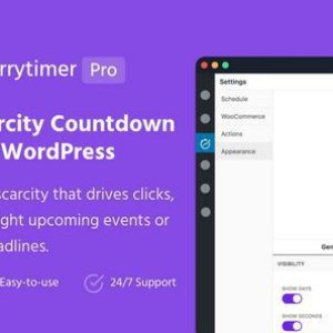 Мощный многоцелевой таймер обратного отсчета для WordPress Создайте ощущение срочности и дефицита, которое стимулирует клики, увеличивает продажи, подчеркивает предстоящие события или сроки.