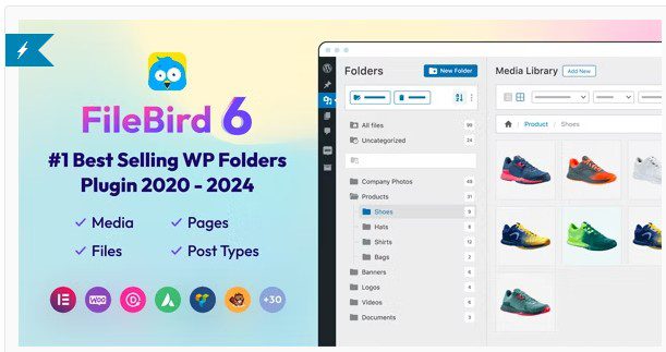 СКАЧАТЬ БЕСПЛАТНО НА РУССКОМ - FileBird - WordPress Media Library Folders
