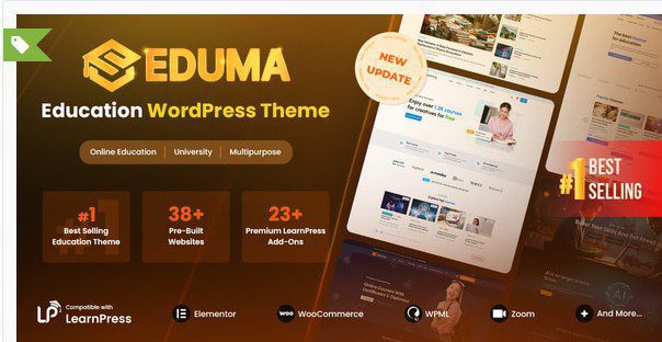 СКАЧАТЬ - Eduma - WordPress тема для Образования - на русском.