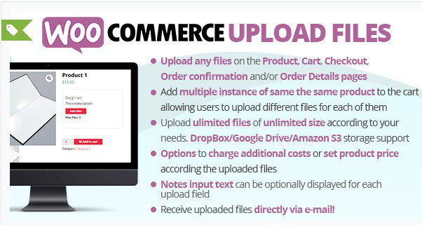 Плагин WooCommerce Upload Files - это идеальное решение для любого интернет-магазина, который продает цифровые или персонализированные продукты.