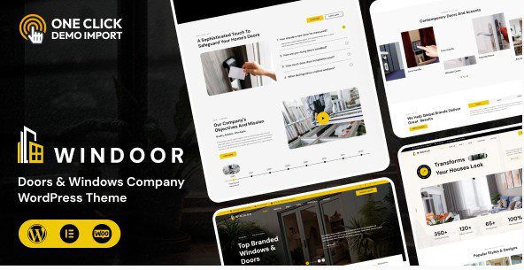 Скачать Windoor - WordPress тема для компании Дверей и Окон с переводом на русский