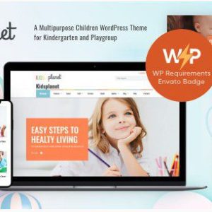СКАЧАТЬ Kids Planet — тема WordPress для детского сада с переводом на русский язык.