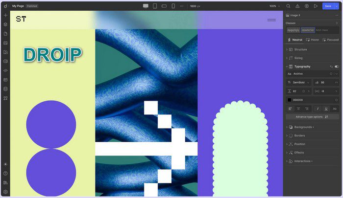 СКАЧАТЬ БЕСПЛАТНО - Droip - All-in-one No-Code Builder - Универсальный конструктор без кода.