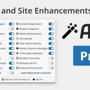Модульный и лёгкий плагин WordPress для лёгкого улучшения различных рабочих процессов администрирования и аспектов сайта, заменяя при этом множество плагинов и экономя ваше время и силы.