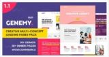 Genemy v1.5.6 — Creative Multi Concept Landing Pages Pack With Page Builder